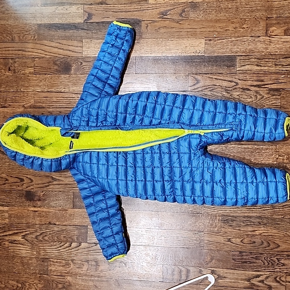 Snozu Blue and Green Kids One Piece Footie